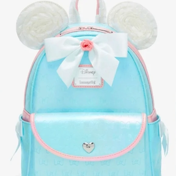 Loungefly | Bags | Loungefly Minnie Mouse Embossed Ruffle 